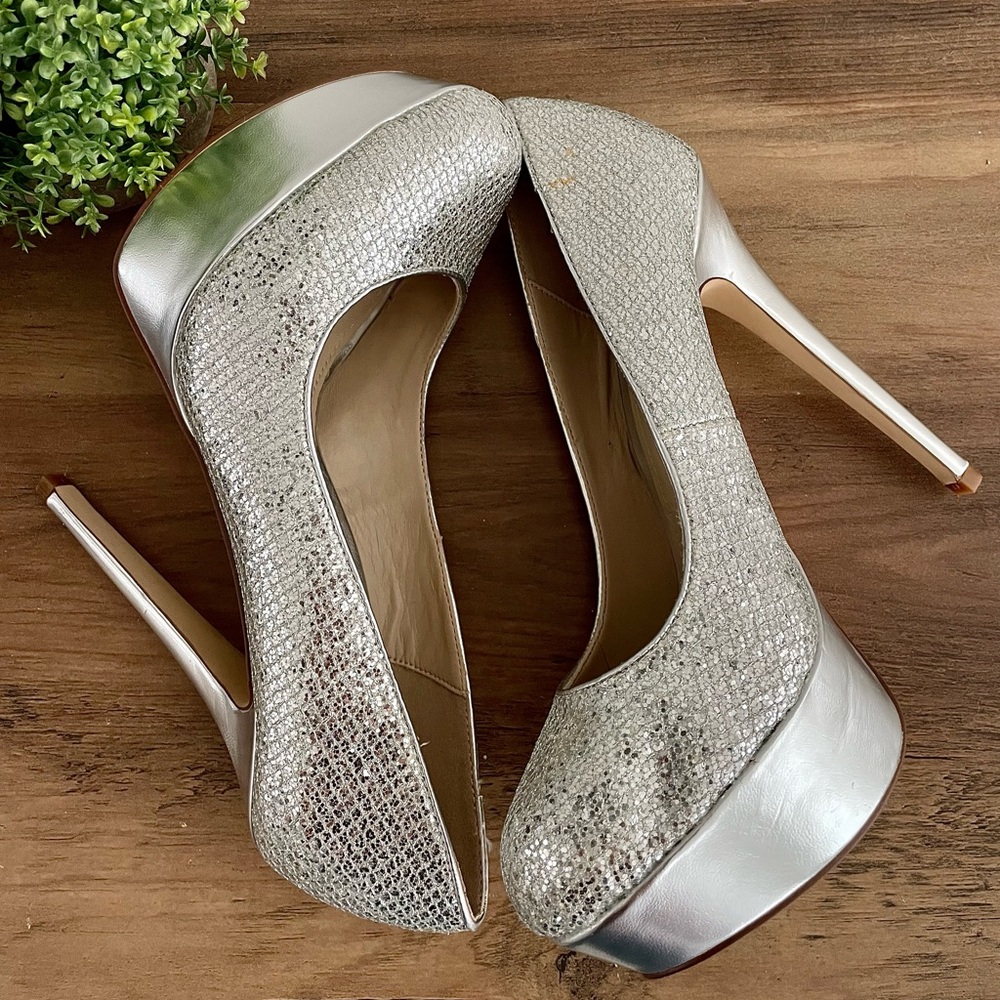 ALDO Silver Sparkly high heels - Picture 7 of 10